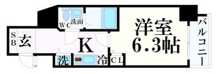 春日野道駅 徒歩1分 6階の物件間取画像